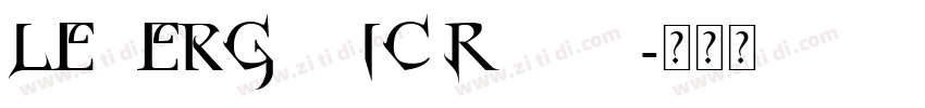 LetterGothic Roman字体转换